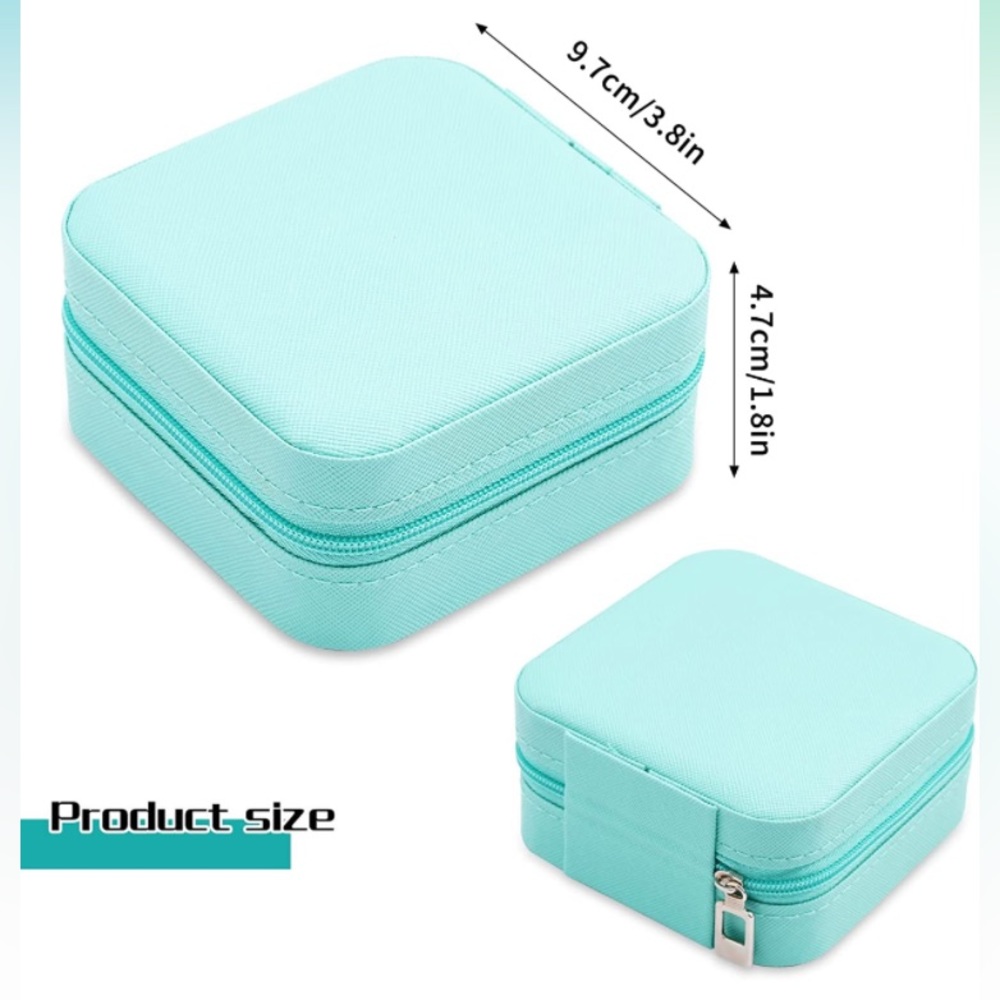 ๐ Teal Blue Jewelry Travel Box ๐ - Picture 3 of 5